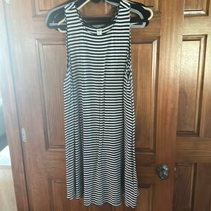 Black & white stripe dress